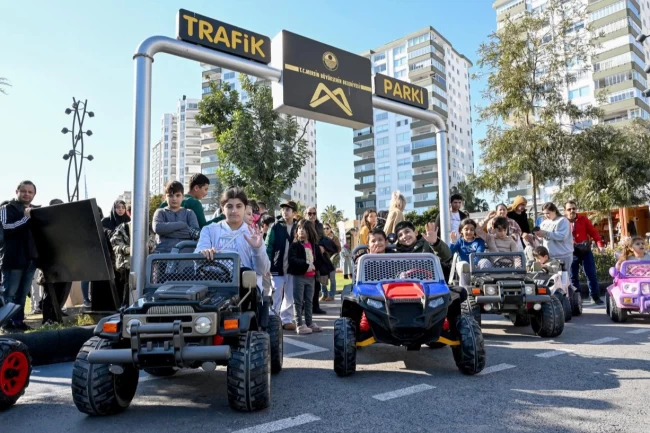 Mersin'de Trafik Park yarıyıl tatilinde çocukların akınına uğradı