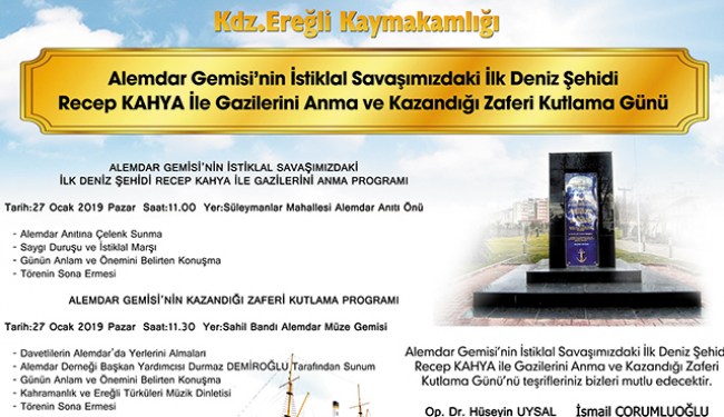 Recep Kahya anılacak..