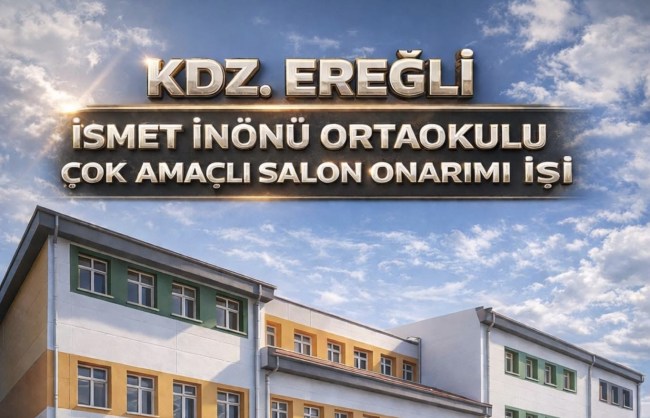 Kdz. Ereğli İsmet İnönü Ortaokulu Spor salonuna kavuşuyor
