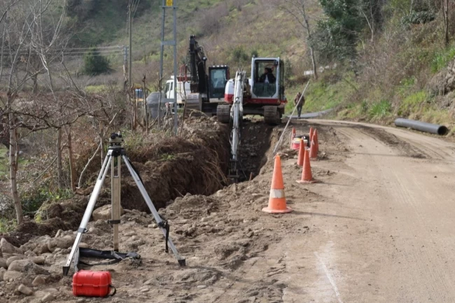 Ordu'da altyapı çalışmaları hız kesmeden sürüyor