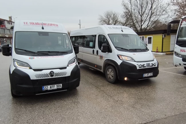 Edirne Süloğlu'na iki yeni minibüs