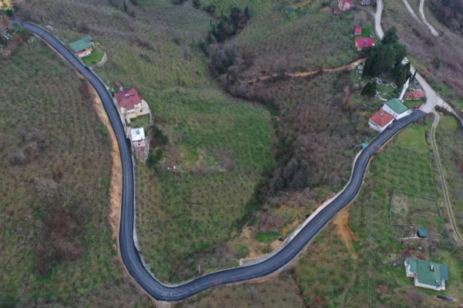 Ordu'da 40 yıllık yol hayali gerçek oldu