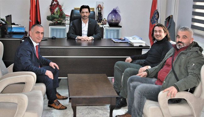 Gazetecilerden Müdür Zengin’e ziyaret..