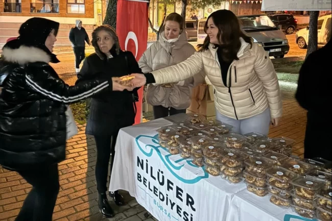 Bursa Nilüfer'de Berat Kandili bereketi