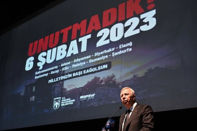 6 Şubat depremleri Ankara'da anıldı