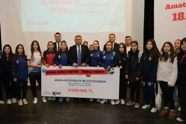 Adana Büyükşehir Belediyesi'nden amatör spor kulüplerine destek