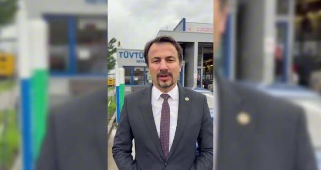 Milletvekili Ertuğrul, TÜVTÜRK önünden seslendi: “Soygun artık bitsin”