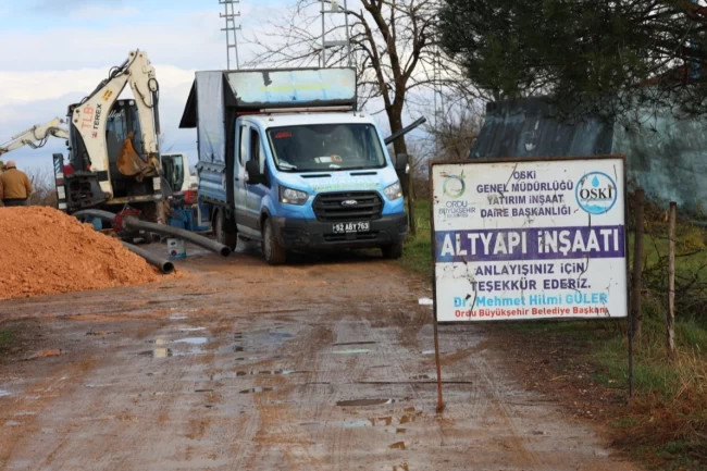 Ordu Fatsa'da içme suyu hatları yenileniyor