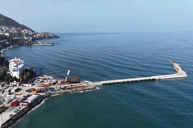 Ordu'da Altınordu Atatürk Rıhtımı 140 metre uzatılıyor