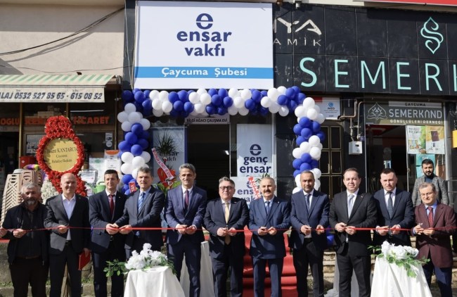 Rektör Özölçer, Çaycuma’da Hizmete Sunulan Bilgi Ağacı Çalışma Evinin Açılış Töreni’ne Katıldı