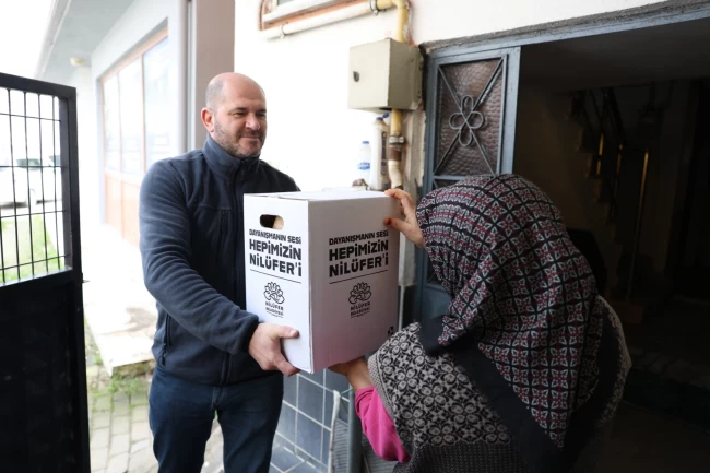 Bursa Nilüfer'de dayanışma paylaşarak artıyor