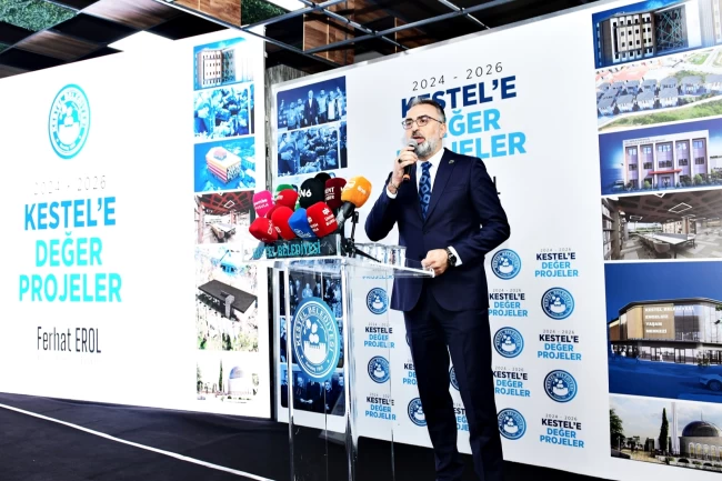 Kestel'de Başkan Erol'dan proje ve yatırımlar sunumu
