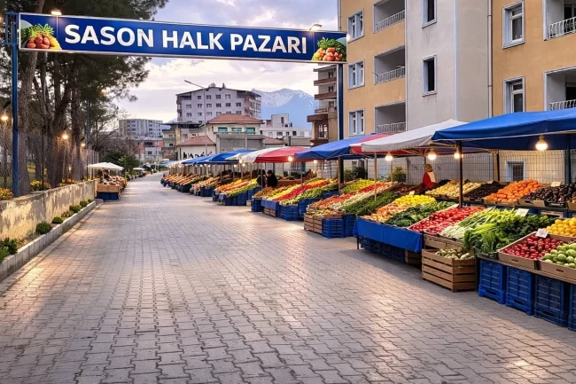 Sason'da Ramazan boyunca 'Halk Pazarı' kuruluyor
