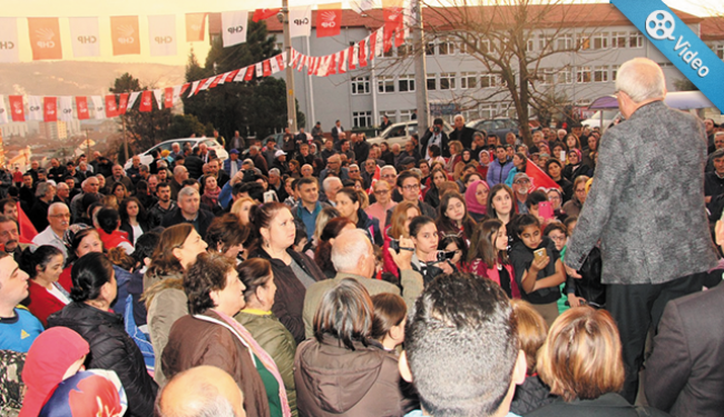 Posbıyık'a Bağlık'ta meşaleli karşılama..