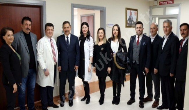 Uysal sağlık çalışanlarını ziyaret etti…