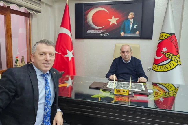 Artvin'de Müdür Keskin'den, Gazeteciler Cemiyetine ziyaret