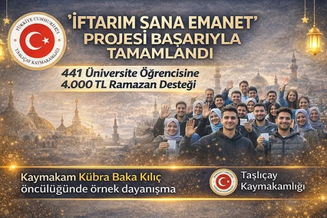Taşlıçay'da 'İftarım Sana Emanet' başarıyla tamamlandı