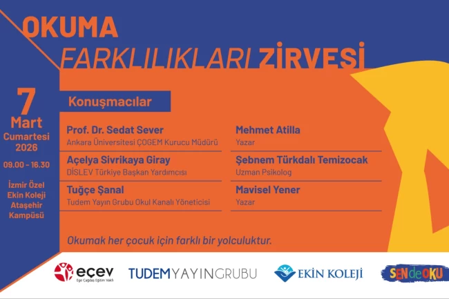 Okuma Farklılıkları Zirvesi 7 Mart'ta İzmir'de gerçekleşiyor