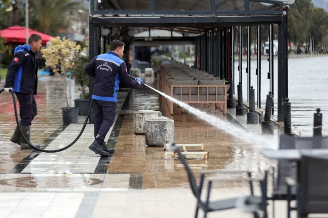 Muğla Köyceğiz'de göl taşkınının izleri silindi