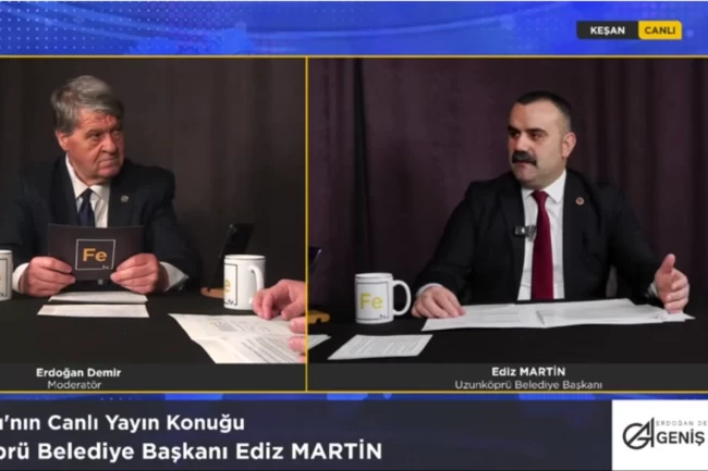 Martin, Fe TV'de açıkladı: Uzunköprü'nün geleceği OSB'de