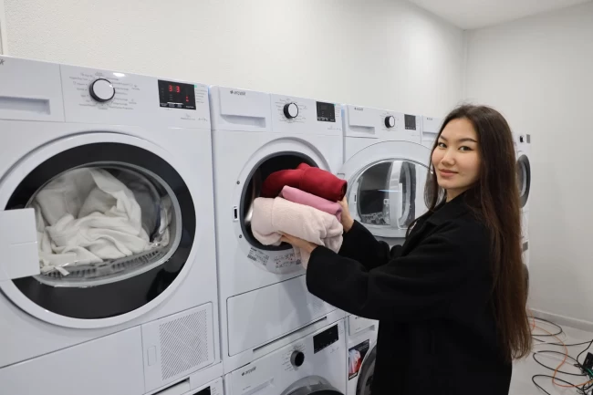 Sakarya'da üniversite öğrencisinin ‘çamaşır yıkama' derdi bitti