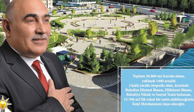 Erol Şahin kent meydanı projesini anlattı.