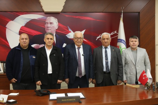 3 köy muhtarından Başkan Posbıyık’a teşekkür ziyareti