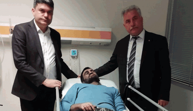 Demirtürk’ten kaza geçiren maden işçilerine ziyaret