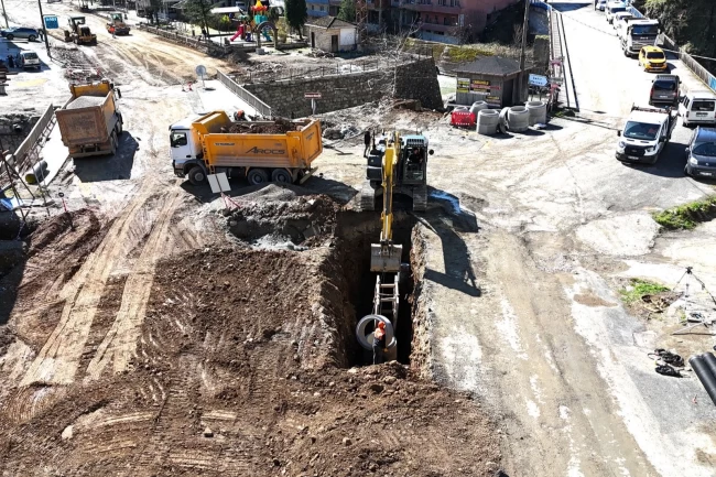 Trabzon Dernekpazarı'nda altyapı seferberliği