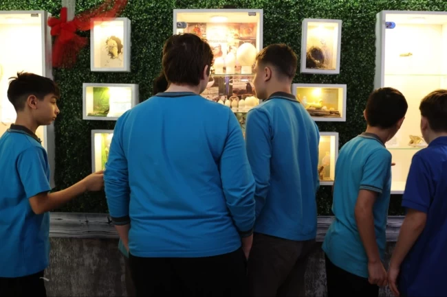 Samsun'da ortaokul öğrencilerinden okulda Doğa Müzesi