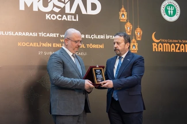 MÜSİAD Kocaeli'den 'Kocaeli'nin Enleri' ödülü Ekaldes'e