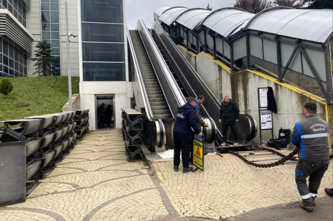 Kocaeli'de yürüyen merdivenlere kapsamlı bakım