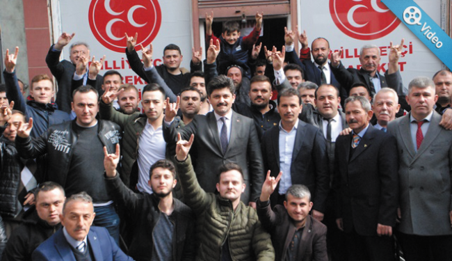 Yüzlerce Ormanlılı, MHP adayı Aldırmaz için yürüdü..