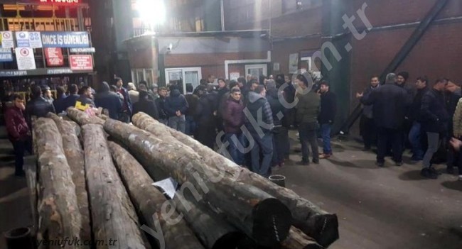 Karadon’da işçi eylemi