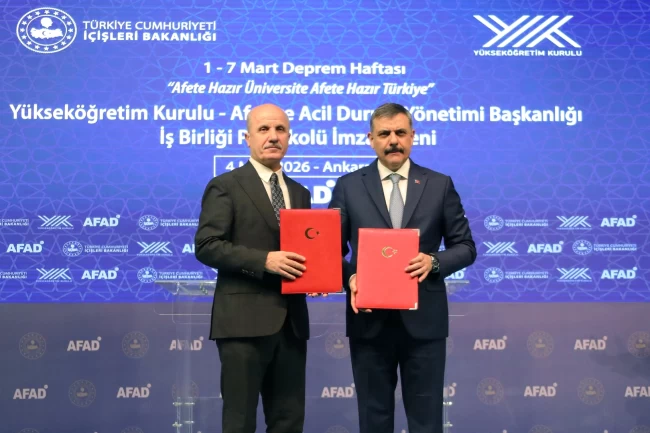 YÖK ve AFAD'dan 'Afete Hazır Üniversite' protokolü