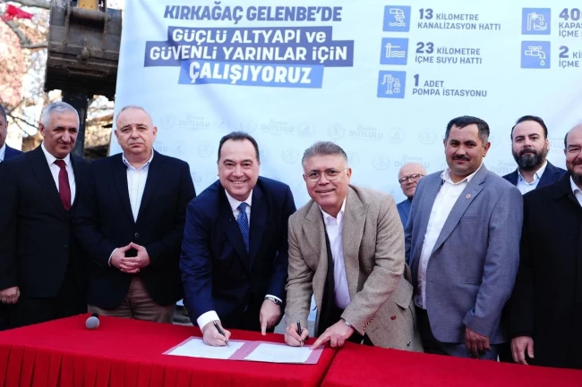 Manisa Gelenbe'de 4 milyon Euro'luk altyapı yatırımına start