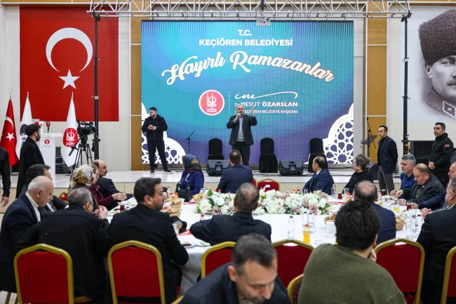 Ankara Keçiören'de berber esnafıyla Ramazan buluşması