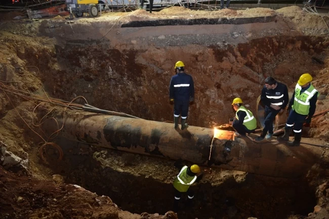 ASAT'tan Duraliler 1 Ana İsale Hattı'nda yoğun mesai