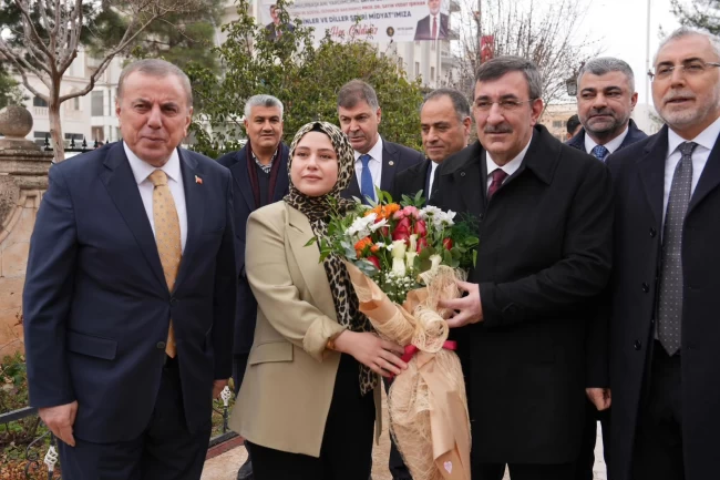 Cumhurbaşkanı Yardımcısı Cevdet Yılmaz, Mardin Midyat'ta yatırımları tanıttı