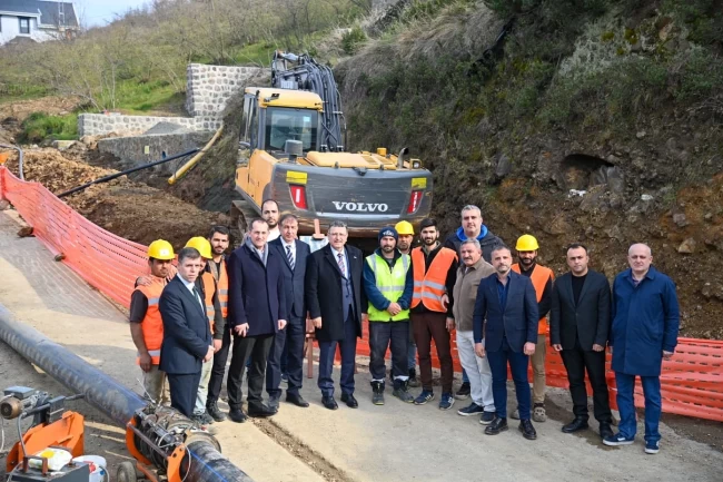 Trabzon Akçaabat'ta içme suyu altyapısı güçleniyor