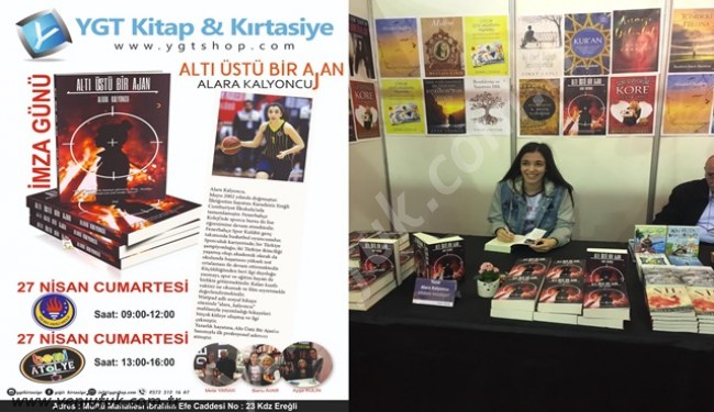 Alara,kitabını imzalayacak