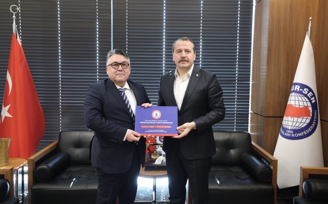 Rektör Özölçer’den Memur-Sen Genel Başkanı Yalçın’a Ziyaret