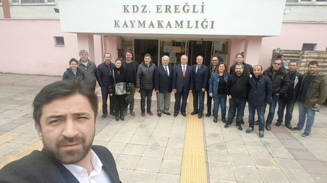 Ereğli Kaymakamlığında son selfi..