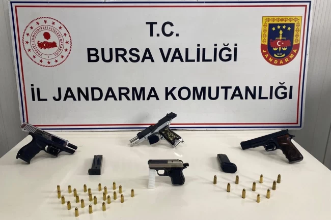 Bursa İnegöl'de ruhsatsız silah operasyonu