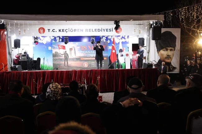 Ankara Keçiören'de Çanakkale Zaferi'nin yıl dönümünde şehitler anıldı