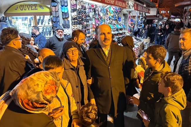 Konya'da bayram öncesi esnaf ziyareti