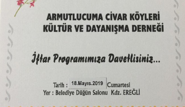 Tüm yöre halkı davetli..