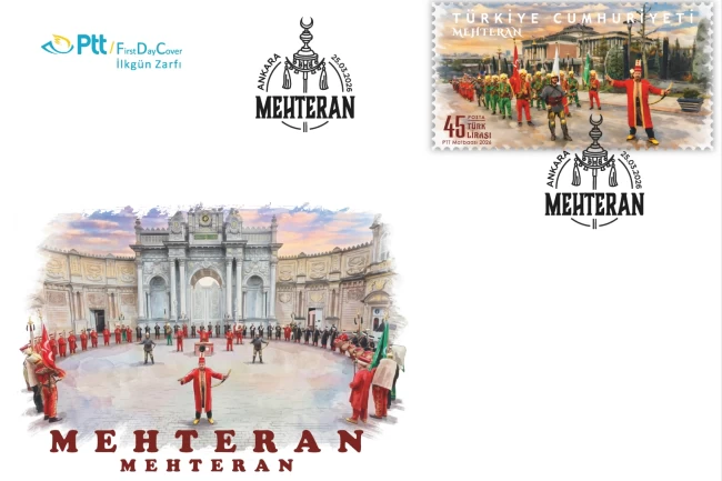 PTT'den 'mehteran' temalı ilkgün zarfı
