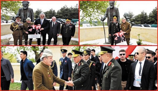 Babasının savaş anılarını yaşatıyor