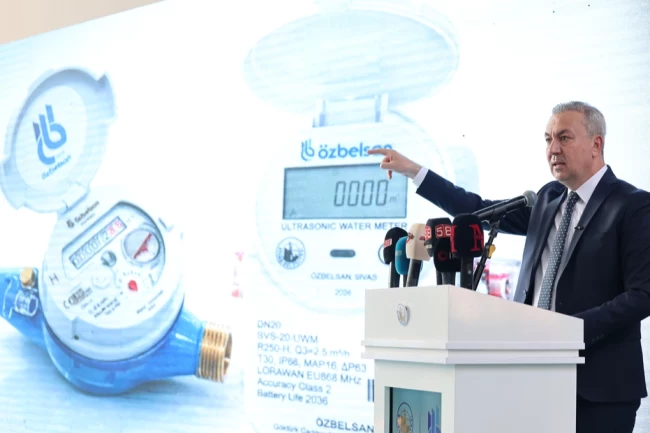 Sivas Belediyesi'nden yerli akıllı su sayacı